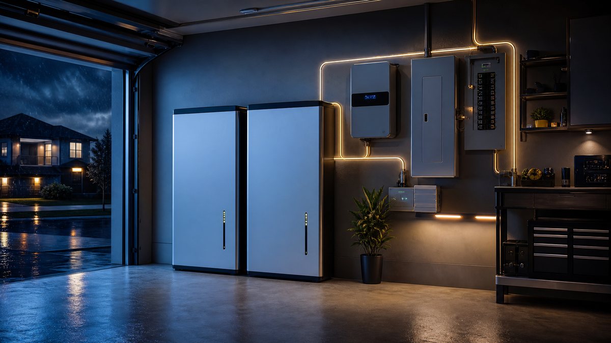 Home battery storage and backup equipment