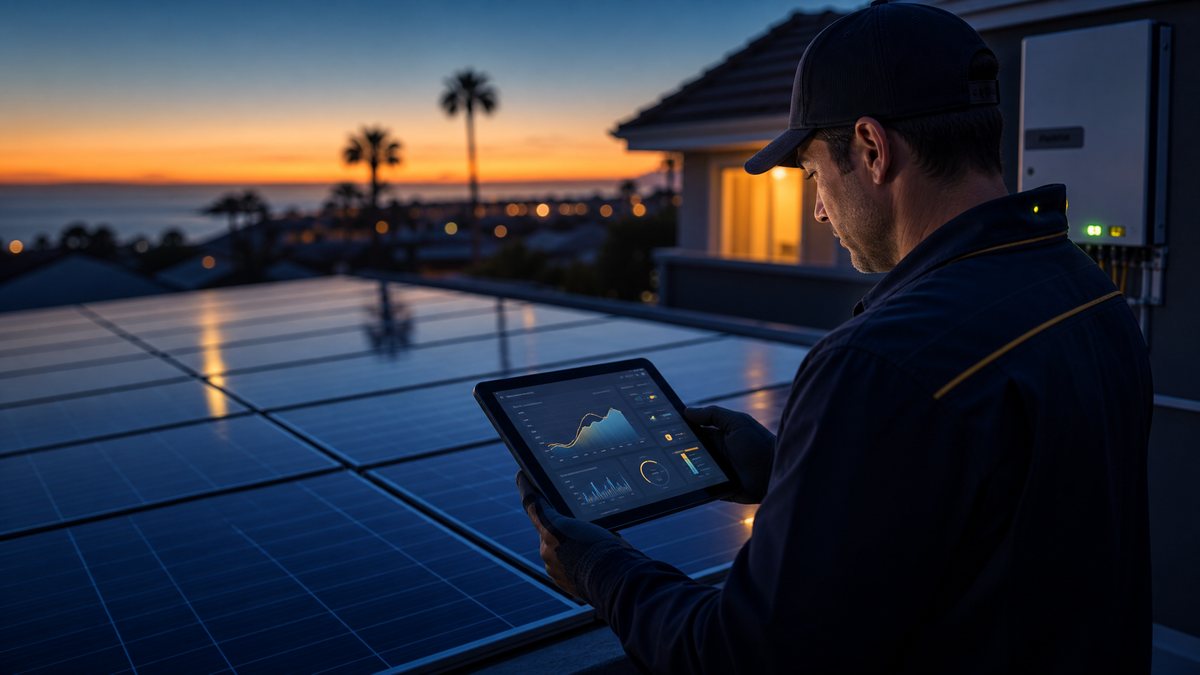 Rooftop solar performance review dashboard