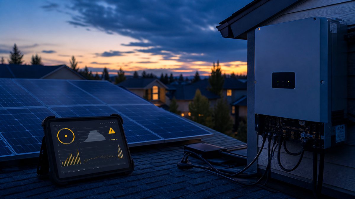 Solar troubleshooting and diagnostic dashboard